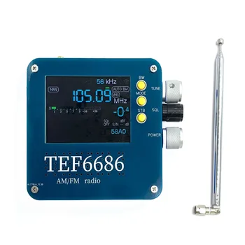 1 комплект Полнодиапазонного Приемника TEF6686, Полный FM/AM/Коротковолновый HF/LW Радиоприемник С Телескопической антенной