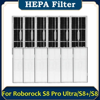12 ШТ. HEPA-Фильтр С Активированным углем, Белый и черный, Для Xiaomi Roborock S8/S8 +/S8 Pro Ultra, Робот-Пылесос