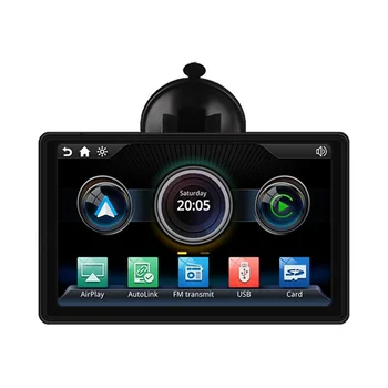 7-дюймовое универсальное автомобильное смарт-радио, мультимедийный плеер с сенсорным экраном, беспроводной Bluetooth Carplay, портативная подвеска