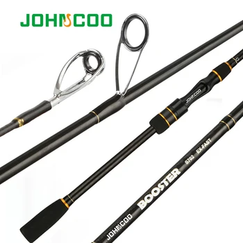 JOHNCOO Booster Спиннинговая удочка с 2 наконечниками M/ML 5-28 г Ex-fast action 2,1 м 2,4 м Спиннинговая рыболовная трость и удочка для ловли на живца
