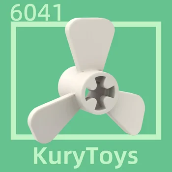 Kury Toys DIY MOC для 6041 Строительный блок запчасти для пропеллера 3 лопасти 3 диаметра с отверстием для оси