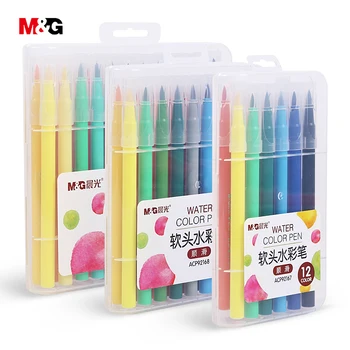 M & G акварельные кисти, набор фломастеров манга для школьного рисования, цветные фломастеры для рисования эскизов, вкладыши-вкладыши, подарок для ребенка