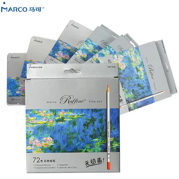 Marco Raffine Fine Art 24/36/48/72 Цветной Нетоксичный Цветной карандаш lapis de cor Профессиональные Цветные Карандаши для школьных принадлежностей