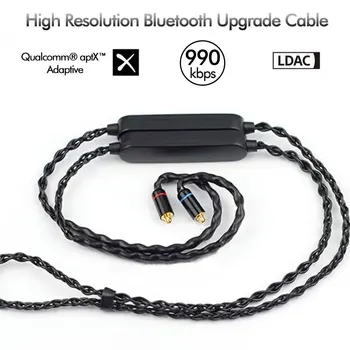 QCC5125 LDAC Bluetooth Кабель для обновления Прямой Ушной Крючок MMCX QDC IE300/900 N5005 IE80 Hi-Fi Аудиокабель для Sennheiser ATH aptX HD