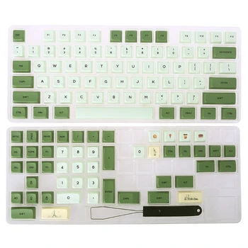 XDA V2 краситель для зеленого чая матча Sub Keycap Set толстый PBT для клавиатуры gh60 poker 87 tkl 104 ansi xd64 bm60 xd68 xd84 xd96
