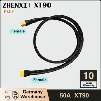 XT90-F-XT90-F 50A 100 см Силиконовый кабель для зарядки высокой мощности для портативной станции с инвертором RV