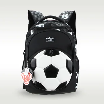 Австралия Оригинальный Детский школьный рюкзак Smiggle для мальчиков, рюкзак для учеников, Большой Белый футбольный мяч 7-12 Лет, водонепроницаемый 16 Дюймов