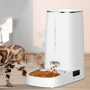 Автоматическая кормушка для кошек Pet Smart WiFi Дозатор кормов для кошек с дистанционным управлением Автоматическая Кормушка Для кошек, собак, Аксессуары для сухих кормов для домашних животных