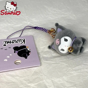 Брелок Kuromi Sanrio с Начинкой 7 см, Плюшевый Брелок Kawaii Melody, Мультяшные Плюшевые игрушки Cinnamoroll для Девочек, Подарки для Детей