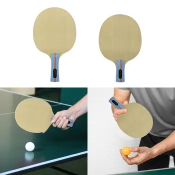 Деревянная ракетка для настольного тенниса, легкая, быстро атакующая, впитывающая пот, для настольного тенниса для тренировок в помещении и на открытом воздухе