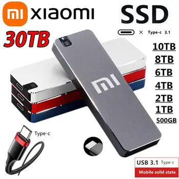 Для Xiaomi Камера Ssd 512 ГБ 1 ТБ 4 ТБ 2 ТБ 6 ТБ 8 ТБ Жесткий диск Type C USB 3,1 Твердотельный Накопитель Для Ноутбука USB Флэш-накопитель SSD Портативный