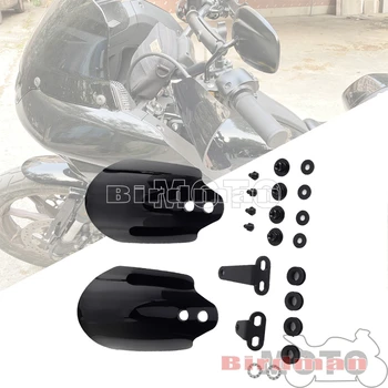 Защита Руля Мотоцикла для Рук Защита Цевья Черный Для Harley Softail Street Bob FXBB FXBBS Standard FXST Low Rider