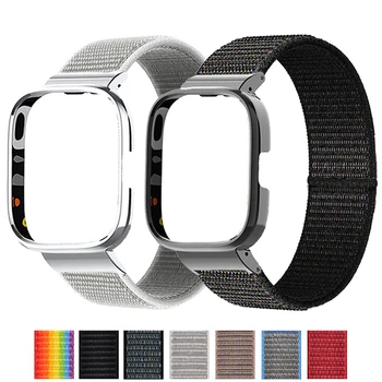 Защитный Чехол-ремешок для Redmi Watch 3 Active, нейлоновый браслет для Mi Watch lite, металлическая рамка для наручных часов Redmi Watch 2 Lite