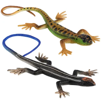 Имитационная модель животного, 2 предмета, Игрушки для рептилий, Детские Мини-пластиковые Ящерицы, Поддельный Детский игровой набор