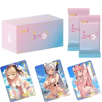 Коллекционные карточки Goddess Story, коробка для усиления поцелуя богини, аниме-красавицы, игральные карты, настольные игрушки для девочек, подарок для детей