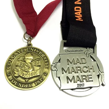 Медаль на заказ, медаль для спортивных мероприятий с лентой для медали диаметром 50,8 мм