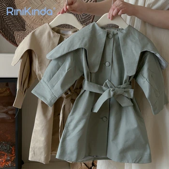Модная детская куртка для девочек и мальчиков, пальто, Новинка 2023 года, Осенняя детская одежда, Одежда для маленьких девочек, однотонная верхняя одежда, пальто
