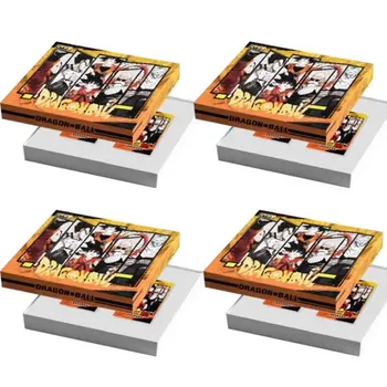 Набор карт Dragon Ball, 4 КОРОБКИ, Персонаж аниме Саяман, редкая версия Q, вышивка, Флуоресцентная ручная роспись, коллекционные открытки