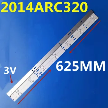 Новые 3 шт./комплект 625 мм светодиодные ленты для GRUN DIG 32 TV 32CLE6525 32CLE6525BG SAMSUNG 2014ARC320 3228 B07 REV1.0 140917 LM41 00100A