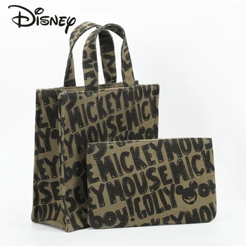 Оригинальная женская сумка Disney Mickey, Роскошный бренд, Новая женская сумка, набор из 2 предметов, многофункциональная сумка для хранения большой емкости