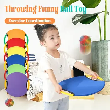 Отличная игрушка для родителей и детей: ракетка для ловли мяча - Веселая и увлекательная забавная игрушка с мячом для многочасовых развлечений