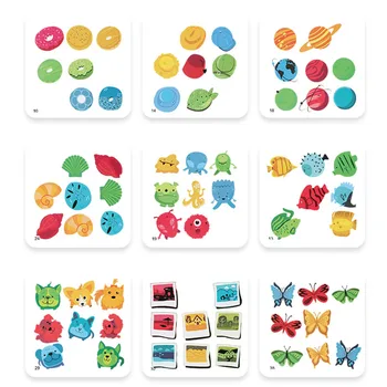 Подходящие по Цвету Игрушки Push Puzzle Настольная Игра Творческий Интеллект Сортировка Цветов Логические Тизеры Развивающие Игрушки для Детей