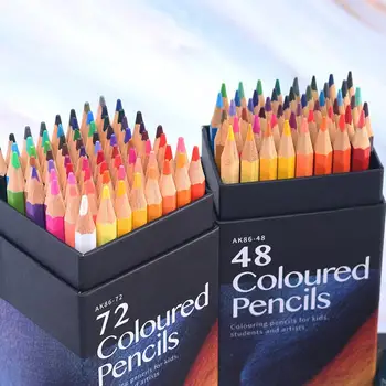 Портативный набор цветных карандашей для начинающих 72 шт./упак. для раскрашивания книг граффити своими руками