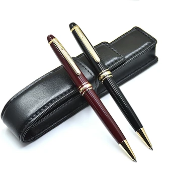 Роскошная Шариковая Ручка MB 163 из черной и винно-красной Смолы, Ручка-Роллер, Высококачественные Офисные Школьные Чернила Для Письма, Авторучки IWL666858