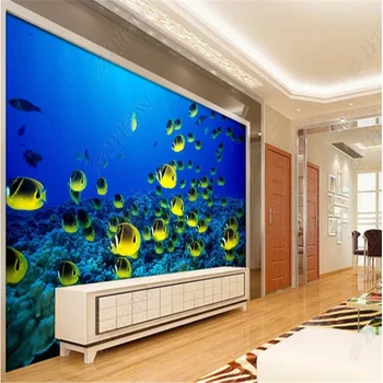 Рыба-Клоун 3D Фреска Обои Для Спальни Подводный Мир Телевизор Диван Фон Обои Для Домашнего Декора Обои Для Гостиной