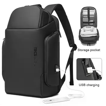 Рюкзак Мужской с USB зарядкой, Водонепроницаемый Многофункциональный Рюкзак для ноутбука, Повседневная Оксфордская мужская деловая сумка Большой емкости 15,6 дюймов, Новинка