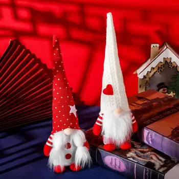 Санта-Клаус Рождественская кукла-карлик, Веселые рождественские украшения для дома, Рождественские украшения, Декор для Рождественской елки, подарки