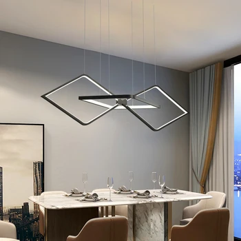 Светодиодная подвесная люстра для гостиной, столовой, кухни, офиса, современная светодиодная люстра для обеденного стола 110-220 В, магазины