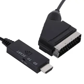 Соединительная линия, совместимый с Hdmi провод, видеоадаптер, кабель HDMI-адаптера, кабель-конвертер HDMI-Scart