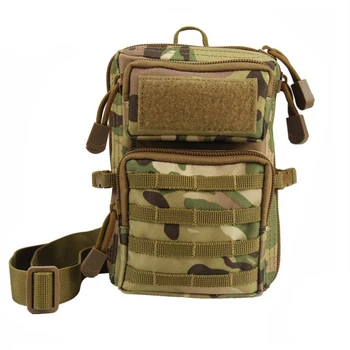 Уличная Тактическая сумка EDC, Универсальная Армейская военная сумка на молнии Molle, Набедренная поясная сумка, карман, Аксессуары для Кемпинга, Охоты, Нагрудная сумка
