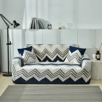 Чехол для дивана, полностью покрытый эластичным чехлом для дивана, Комбинированный противоскользящий чехол, чехлы для диванов для гостиной, Большие диваны, чехол для дивана