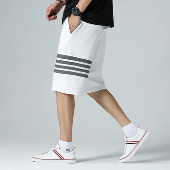 Шорты Мужские Брюки Корейская Модная Одежда Новинка 2023 года Летние Мужские Спортивные Штаны Баскетбольная Одежда Y2k Повседневные брюки Карго Плюс Размер