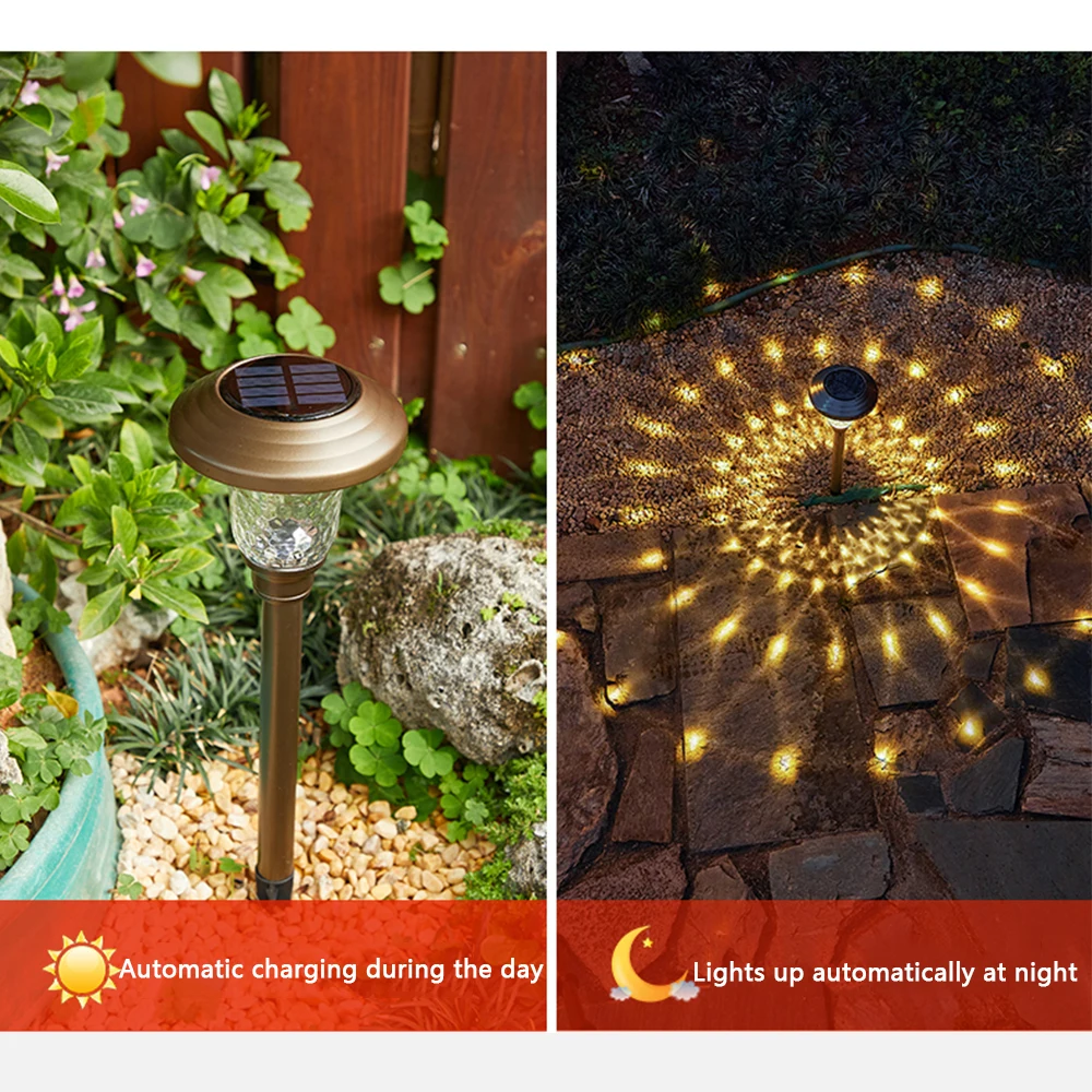 Наружный светодиодный Солнечный свет IP65, Водонепроницаемое украшение для сада во дворе, Заземляющий светильник, Свет и тень, Солнечная лампа для ландшафта лужайки . ' - ' . 3