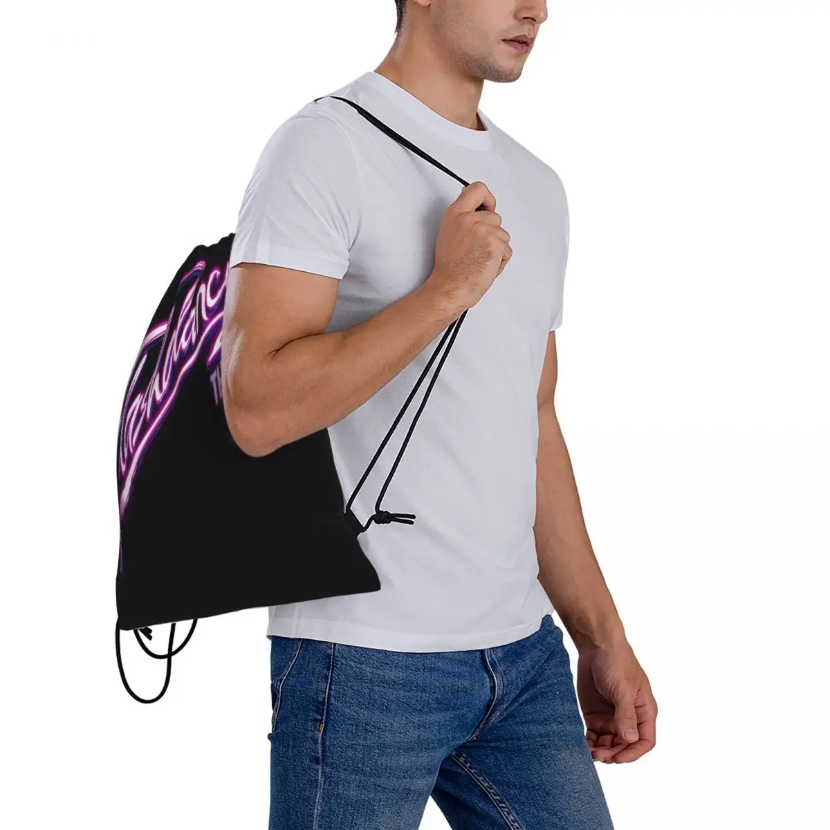 Рюкзаки на шнурках, предназначенные для мужчин, Идеальные сумки для школы, кемпинга, пеших прогулок и приключений на свежем воздухе . ' - ' . 4