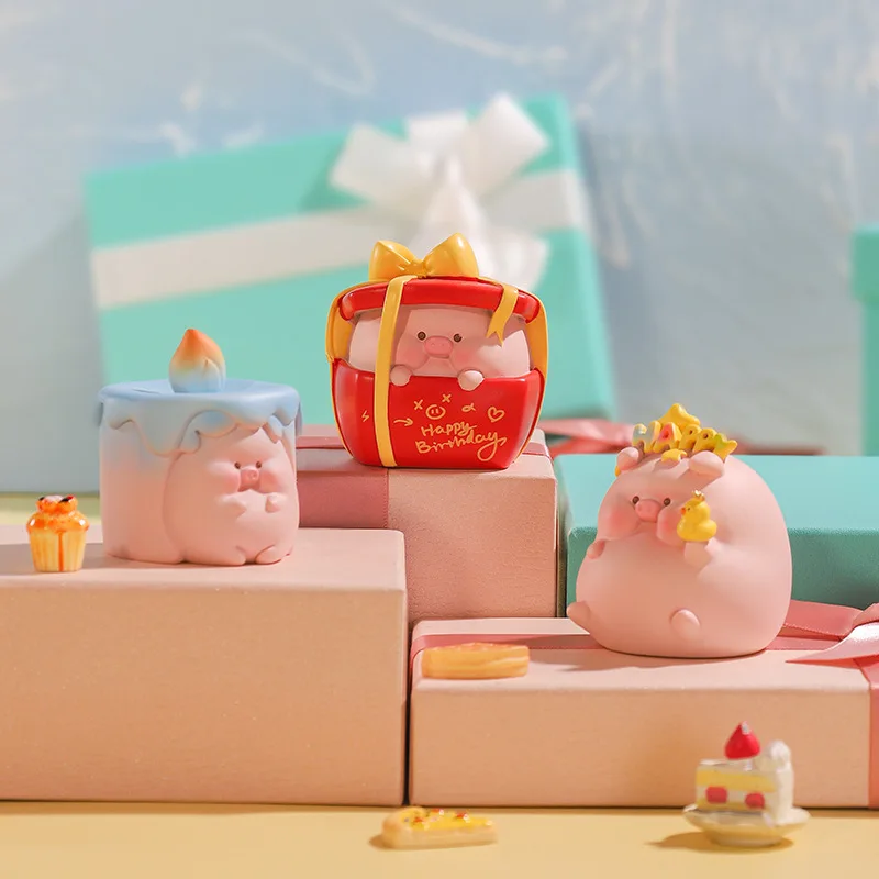Lulu Pig Pi Pig You Happy Duck Слепая Коробка Игрушка Caja Ciega Guess Сумка Фигурки Девочек Милая Кавайная Кукла Модель Подарок На День Рождения Таинственная Коробка . ' - ' . 2