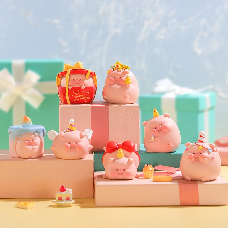 Lulu Pig Pi Pig You Happy Duck Слепая Коробка Игрушка Caja Ciega Guess Сумка Фигурки Девочек Милая Кавайная Кукла Модель Подарок На День Рождения Таинственная Коробка . ' - ' . 3