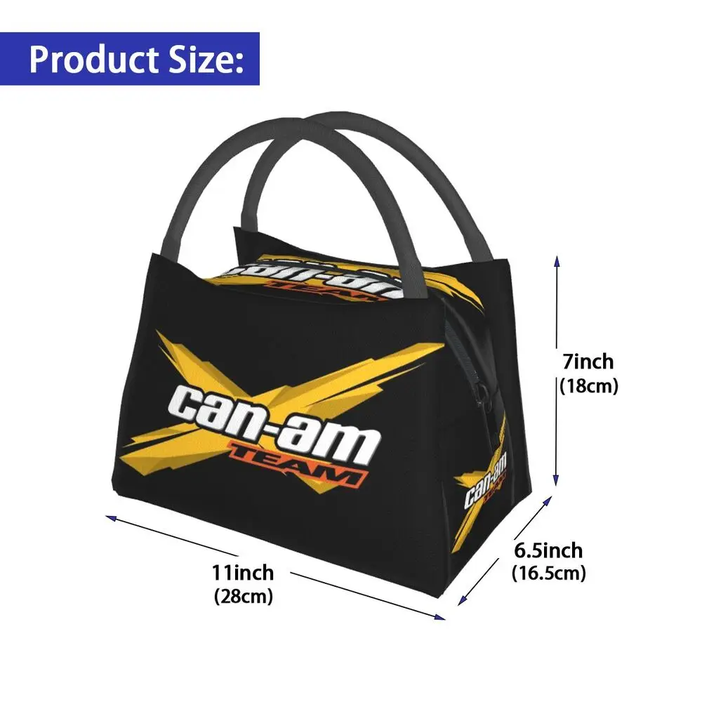 Сумки для ланча с логотипом Can Am BRP ATV, термоизолированные Сумки для ланча, Женская Сумка для ланча, Сменная сумка для ланча для офиса, коробка для еды на открытом воздухе . ' - ' . 2