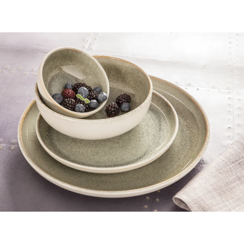 Набор посуды из керамогранита Sango Resona, набор из 16 предметов, Moss Greenкомплектный набор посуды . ' - ' . 1