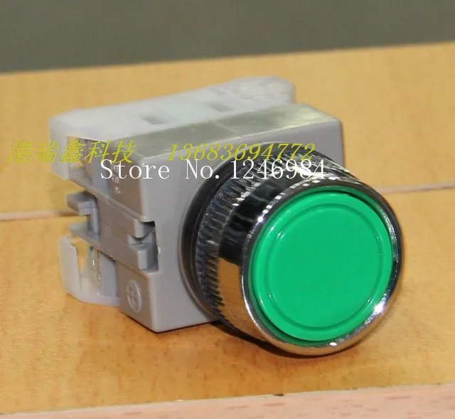 [SA] Вручение электрических переключателей 25 мм зеленая кнопка сброса кнопка сброса переключателя-10 шт./лот . ' - ' . 1