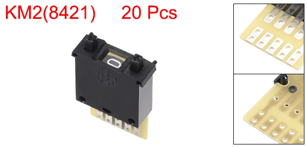 10/20 штук 0-9 Цифровой код BCD DIP-переключатель с накатанной головкой KM1/KM2 Черный/Кремовый цвет/Белый 30x18x8/40x24x10 мм . ' - ' . 1