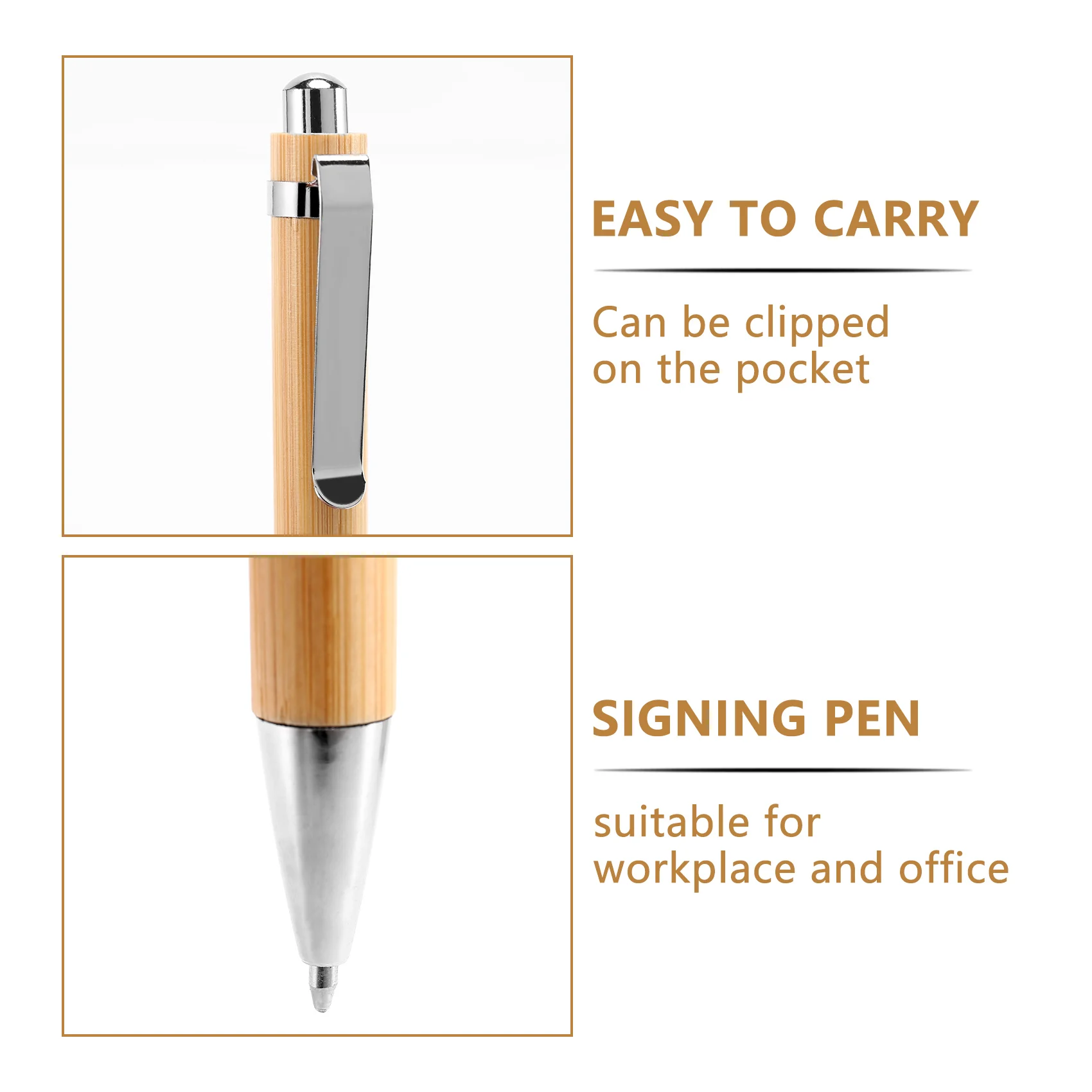 100 шт./лот, бамбуковая шариковая ручка, стилус, контактная ручка, офисные и школьные принадлежности, ручки и письменные принадлежности, подарки-Синие чернила . ' - ' . 5