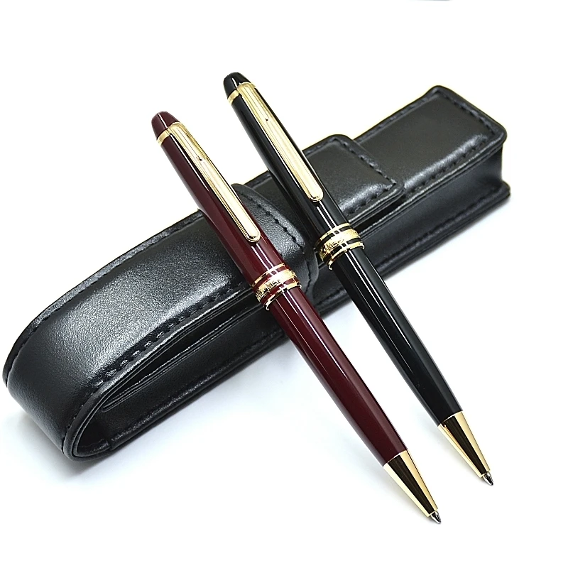 Роскошная Шариковая Ручка MB 163 из черной и винно-красной Смолы, Ручка-Роллер, Высококачественные Офисные Школьные Чернила Для Письма, Авторучки IWL666858 . ' - ' . 0