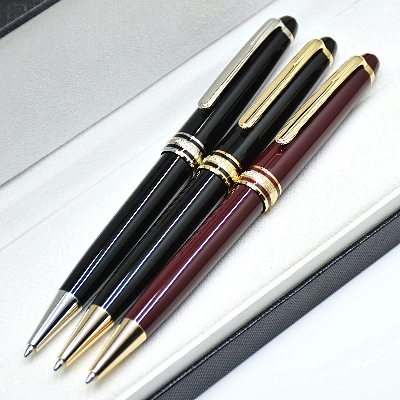 Роскошная Шариковая Ручка MB 163 из черной и винно-красной Смолы, Ручка-Роллер, Высококачественные Офисные Школьные Чернила Для Письма, Авторучки IWL666858 . ' - ' . 1