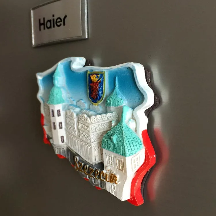 Наклейки для украшения ландшафта QIQIPP на холодильник в Восточной Европе, польские карты, памятные магнитные наклейки для туризма . ' - ' . 3